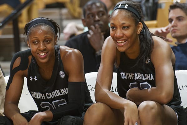 tiffany mitchell a'ja wilson south carolina